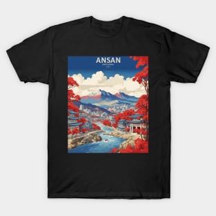 Ansan South Korea Travel Tourism Retro Vintage T-Shirt